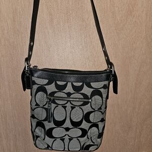 Black and Gray Crossbody Bag